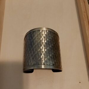 Copper Color Woven Cuff Bracelet